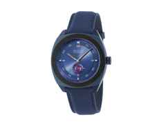 Gucci Interlocking Automatik Edelstahl PVD-Blau 41mm blaues Zifferblatt blaues Textilband YA142331 – Herrenuhren Uhr ohne Datum aus Edelstahl und PVD beschichtet. Das Gehäuse ist rund und blau. Das Textilarmband ist blau. Das Zifferblatt ist ein Index in blau.