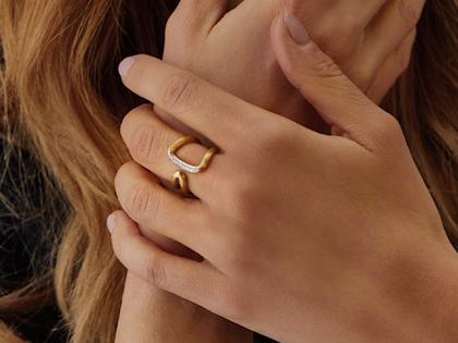 Nanis Libera Ring Gelbgold mit Brillanten – Ringe Ring mit Besatz aus 750 Gelbgold. – Ansicht 3