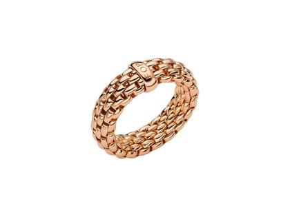 Fope Essentials Ring Roségold flach schmal AN559 – Ringe Ring aus 750 Rotgold.