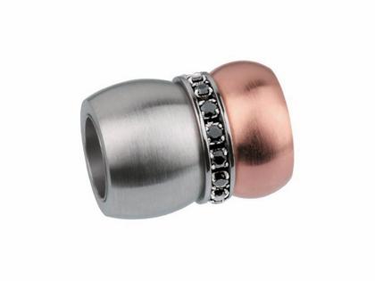 Ernstes Design AN253 Anhänger mit Zirkonia – Anhänger Anhänger mit Besatz aus Edelstahl und und vergoldet.