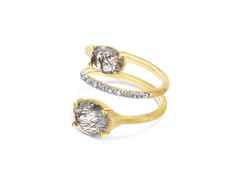 Nanis Ipanema Ring Gelbgold Rutilquarz dunkel – Ringe Ring mit Besatz aus 750 Gelbgold. – Ansicht 3