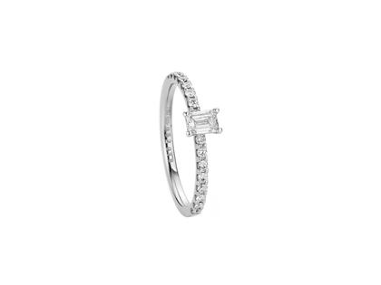 N1 Diamonds Ring Weißgold mit Diamanten 0,950ct – Ringe Ring mit Besatz aus 750 Weißgold.