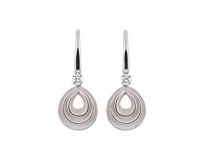 Cammilli Firenze Velaa Star Ohrhänger White Ice Gold mit Brillanten 0,120ct – Ohrschmuck Ohrhänger aus 750 Weißgold.