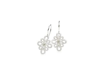 Brigitte Adolph Jewellery Design Miss Medea Ohrhänger Silber 29mm mit Brillanten champagner – Ohrschmuck Ohrhänger in silber und aus 925 Silber.