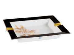 Meissen Cosmopolitan "Golden Bamboo" Ascher Porzellan mit Golddekor 21x18,5cm – Porzellanwaren Tafelporzellan in weiß und aus Porzellan. – Ansicht 3