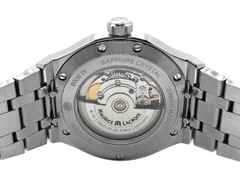 Maurice Lacroix Aikon Automatik Edelstahl 42mm blaues Zifferblatt Metallband AI6008-SS002-430-1 Full Set mit Garantie Occasion Refurbished – Herrenuhren Uhr mit Datum aus Edelstahl. Das Gehäuse ist rund und silber. Das Edelstahlarmband ist silber. Das Zifferblatt ist ein Index in blau. – Ansicht 2
