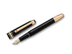 Montblanc Around the World in 80 Days Classique Füllfederhalter dunkelgrau – Schreibgeräte Füllfederhalter in grau und aus Edelharz, platiniert und vergoldet.