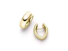 IsabelleFa Navette Creolen 13 Gelbgold – Ohrschmuck Creolen aus 750 Gelbgold. – Ansicht 2