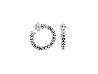 Fope Essentials Creole Weißgold  klein – Ohrschmuck Creolen aus 750 Weißgold.