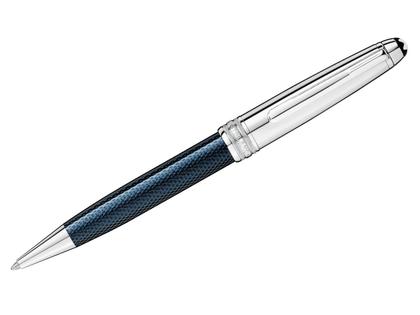 Montblanc Meisterstück Solitaire Doué Blue Hour Classique Kugelschreiber – Schreibgeräte Kugelschreiber platiniert.