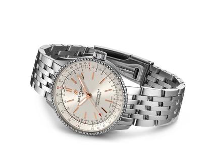 Breitling Navitimer 1 Automatic 35 silbernes Zifferblatt 