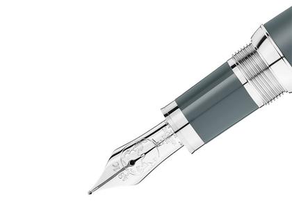Montblanc Writers Edition               2019: Limitierte Edition Rudyard Kipling Füllfederhalter – Schreibgeräte Füllfederhalter aus 750 Gelbgold, Edelharz und platiniert und rhodiniert. – Ansicht 2