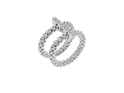 Fope Prima Ring Weißgold mit Brillanten – Ringe Ring mit Besatz aus 750 Weißgold.