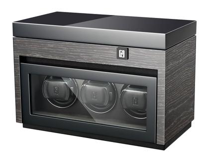 Paul Design Gentlemen  3+5 Uhrenbeweger Black Apricot – Uhrenbeweger Uhrenbeweger für mehrere Uhren aus Holz.