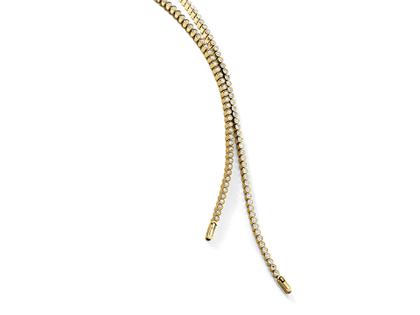 Henrich & Denzel Amila Armband  Gelbgold mit Brillanten vollausgefasst – Armschmuck Armband aus 750 Gelbgold.