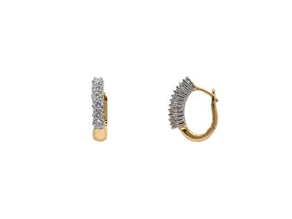 Juwelier Roller Fabiani Creolen Gelbgold mit Brillanten 1,00ct – Ohrschmuck Creolen in gelbgold und aus 750 Gelbgold und rhodiniert.