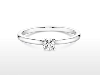 Ringe Ring mit Besatz aus 585 Weißgold.