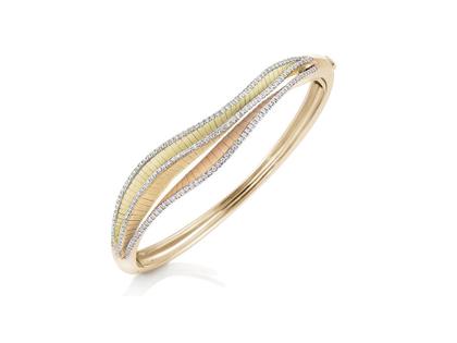 Cammilli Firenze Regina Armreif Yellow Sunrise Gold mit Brillanten 0,520ct – Armschmuck Armreif aus 750 Gelbgold.