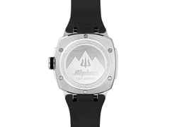 Alpina Seastrong Diver Extreme Automatik Edelstahl 39mm grünes Zifferblatt schwarzes Kautschukband – Herrenuhren Uhr mit Datum aus Edelstahl, Kautschuk und Titan. Das Gehäuse ist rund und silber. Das Kautschuk / Kunststoff / Silikon Armband ist schwarz. Das Zifferblatt ist ein Index in grün. – Ansicht 3