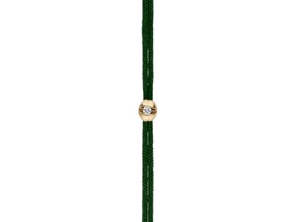 Schaffrath Colortaire Armband Gelbgold mit Brillant 0,015 Emerald Green – Armschmuck Armband in grün und aus 750 Gelbgold.