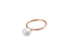Meissen Pearl Collection  Pure Ring Roségold mit weißer Perle aus Meissener Porzellan® – Ringe Ring aus 750 Rotgold, Porzellan und und . – Ansicht 2