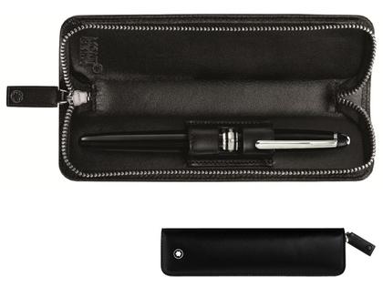 Montblanc MeisterStück Stiftetui für 1 Schreibgerät mit Reißverschluss – Lederwaren Leder Stiftetui aus Leder.