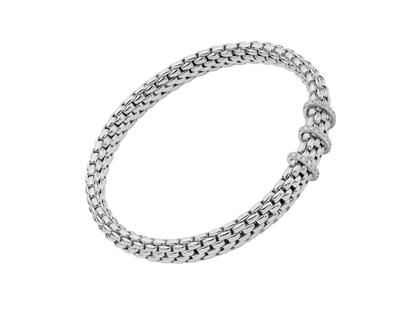 Fope Vendôme Flex'It Armband Weißgold mit Brillanten – Armschmuck Armreif aus 750 Weißgold.
