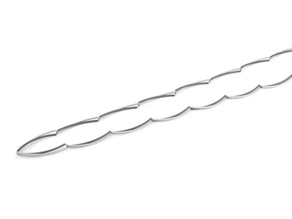 Step by Step Collier Aluminium grau silber – Halsschmuck Collier aus Aluminium.