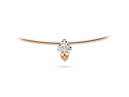 Schaffrath Liberte Arcana Collier L1002 Roségold 0,40  TW (G) si – Halsschmuck Collier aus 750 Rotgold, 800 Platin und und .