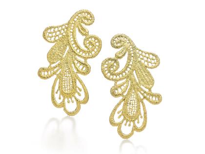 Brigitte Adolph Jewellery Design Louise Ohrhänger Silber vergoldet – Ohrschmuck Ohrhänger aus 925 Silber und und vergoldet.