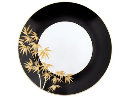 Meissen Cosmopolitan "Golden Bamboo" Speiseteller Porzellan mit Golddekor 30cm – Porzellanwaren Tafelporzellan in weiß und aus Porzellan.