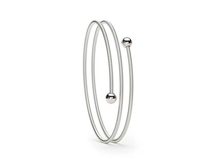 Niessing Colette C Embrace Armreif 2-fach Platinum – Armschmuck Armreif aus 950 Platin.