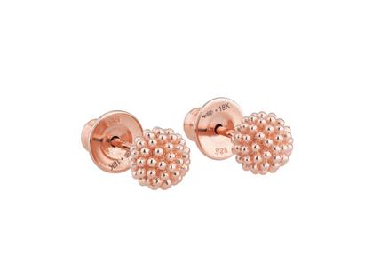 Pesavento Pixel Ohrstecker  Silber rosévergoldet – Ohrschmuck Ohrstecker aus 750 Rotgold, 925 Silber und und .