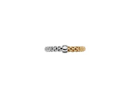Fope Essentials Ring zweifarbig Weißgold / Gelbgold schmal Weite M – Ringe Ring aus 750 Gelbgold/Weißgold. – Ansicht 3