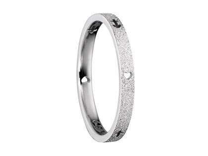 Bering Arctic Symphony Innenring schmal Sparkling Effekt Edelstahl Glaube Liebe Hoffnung – Ringe Ring aus Edelstahl.
