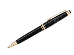Montblanc Around the World in 80 Days Classique Kugelschreiber dunkelgrau – Schreibgeräte Kugelschreiber in grau und aus Edelharz, platiniert und vergoldet.