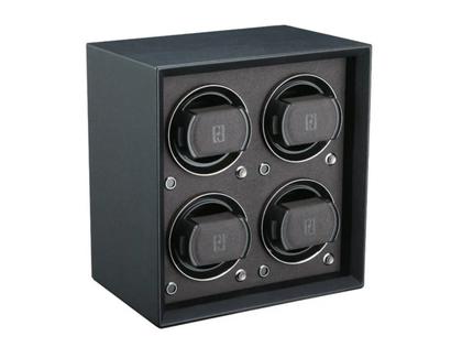 Paul Design Petite 4 Uhrenbeweger Kunstleder schwarz – Uhrenbeweger Uhrenbeweger für mehrere Uhren aus Holz, Leder und und .