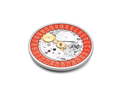 Nomos Glashütte Tangente 38 Datum "175 Years Watchmaking - Lakritze" Handaufzug Edelstahl graues Zifferblatt graues Textilband Glasboden – Herrenuhren Uhr mit Datum aus Edelstahl. Das Gehäuse ist rund und silber. Das Textilarmband ist grau. Das Zifferblatt ist arabisch Index und grau. – Ansicht 8
