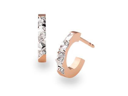 Schmuckwerk Alpen Ohrstecker Creole Rotgold – Ohrschmuck Creolen aus 750 Rotgold.
