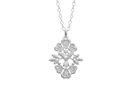 Brigitte Adolph Jewellery Design Flower Garden Anhänger Silber mit Brillanten 0,050ct – Anhänger Anhänger mit Besatz in silber und aus 925 Silber.